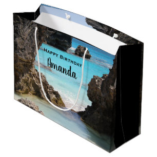 Foto Tropical Island Coast & Sea Geburtstag Große Geschenktüte