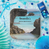 Foto Tropical Island Coast & Sea Geburtstag Pappteller (Party)