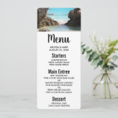 Foto Tropical Island Coast & Sea Menu Einladung (Stehend Vorderseite)