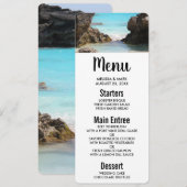 Foto Tropical Island Coast & Sea Menu Einladung (Vorne/Hinten)