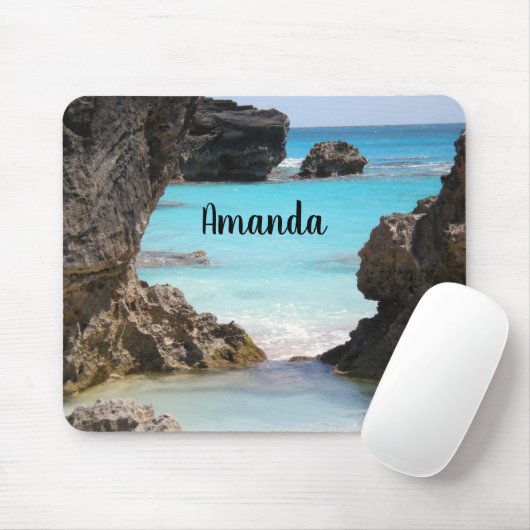 Foto Tropical Island Coast & Sea Mousepad (Mit Mouse)