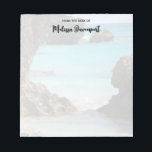 Foto Tropical Island Coast & Sea Notizblock<br><div class="desc">Ein Notizblock mit einem landschaftlichen Foto von Bermudas tropischer Küste. Große,  zerklüftete Felsen kontrastieren mit dem hellen türkisblauen Meer.</div>