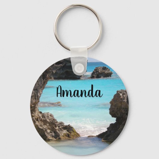 Foto Tropical Island Coast & Sea Schlüsselanhänger (Vorderseite)