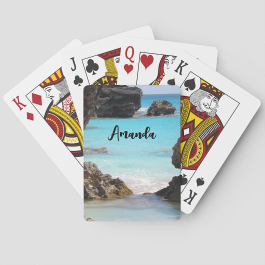 Foto Tropical Island Coast & Sea Spielkarten (Rückseite)