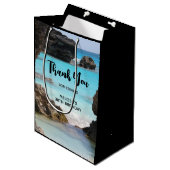 Foto Tropical Island Coast & Sea Vielen Dank Mittlere Geschenktüte (Vorderseite Schrägansicht)
