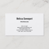 Foto Tropical Island Coast & Sea Visitenkarte (Rückseite)