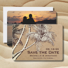FOTO Tropical Palm Tree Beach Hochzeit Save The Date
