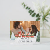 Foto Truck Gnomes Winterschnee Frohe Weihnachten (Stehend Vorderseite)