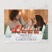 Foto Truck Gnomes Winterschnee Frohe Weihnachten (Vorderseite)