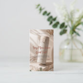 Foto-Tumbler-Pflegekarte Danke-Insert QR-Code Visitenkarte (Stehend Vorderseite)