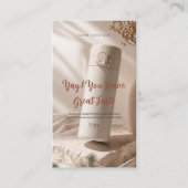 Foto-Tumbler-Pflegekarte Danke-Insert QR-Code Visitenkarte (Vorderseite)
