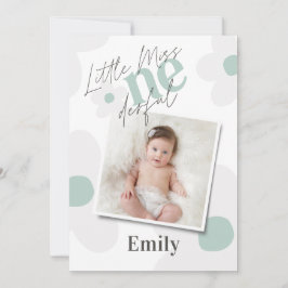 Foto türkis Vintages Retro Einladung