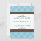 FOTO TWINS GEBURTSANKÜNDIGUNG niedliche Jungen bla Ankündigung (Rückseite)