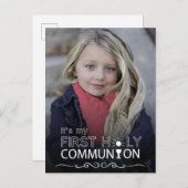 Foto Typografie - Einladung auf Postkarte (Vorne/Hinten)