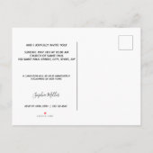 Foto Typografie - Einladung auf Postkarte (Rückseite)