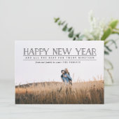 Foto-Typografie Feiertagskarte (Stehend Vorderseite)