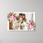 Foto-Typografie Leinwanddruck (Vorderseite)