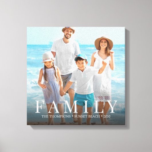 Foto-Typografie Leinwanddruck (Vorderseite)