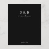 Foto Typografie Save the Date 4B Flyer (Hinten)