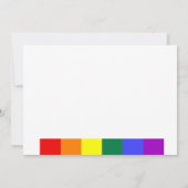 Foto Typografie Simple Gay Save the Date Hochzeit (Rückseite)