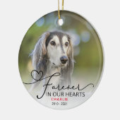 Foto Typografie Weihnachten Keramik Ornament (Links)