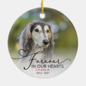 Foto Typografie Weihnachten Keramik Ornament (Hinten)