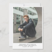 Foto Typografy Abschluss Ankündigung (Vorderseite)