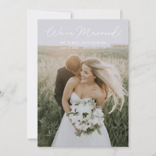 Foto Typografy Wedding Announcement Elegant Ver Einladung