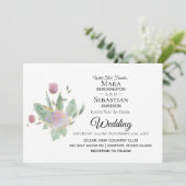 *~* Foto UAWG - QR ROSE BOUQUET Wedding AR12 Einladung (Stehend Vorderseite)