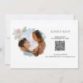 *~* Foto UAWG - QR ROSE BOUQUET Wedding AR12 Einladung (Rückseite)