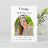 Foto über die weiße Beerdigung oder Feier des Lebe Programm (Stehend Vorderseite)