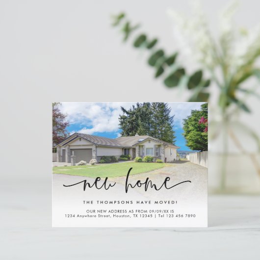 Foto überlagern Skript Neue Zuhause-Adresse (Stehend Vorderseite)