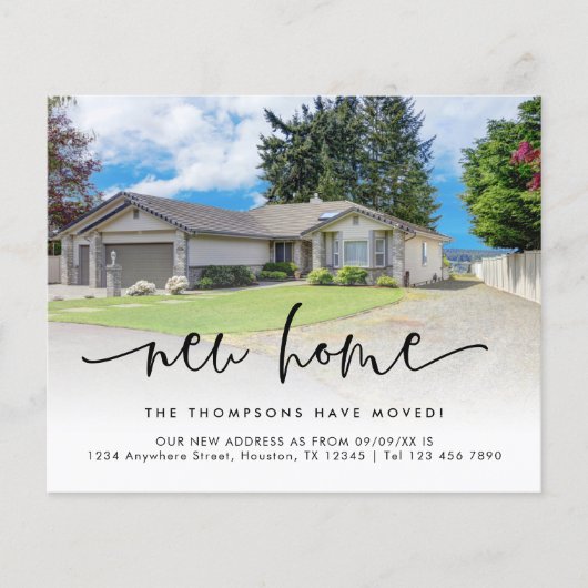 Foto überlagern Skript Neue Zuhause-Adresse (Vorderseite)