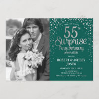 Foto-Überraschung zum 55. Hochzeitstag - Grün Silb