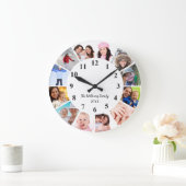 Foto-Uhr für benutzerdefinierte Familie - Personal Große Wanduhr (Zuhause)