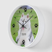 Foto-Uhr für Hunde oder Katzenaufnäher Uhr (Winkel)