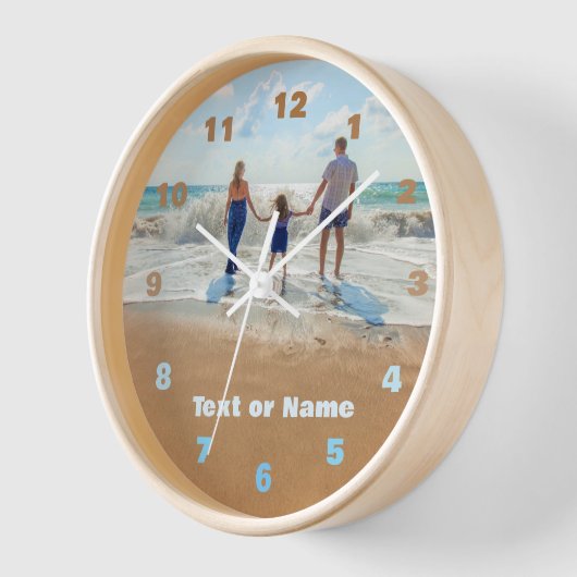Foto-Uhr mit benutzerdefiniertem Text Uhr (Winkel)