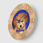 Foto-Uhr mit IHREM Namen und Bild Große Wanduhr (Winkel)