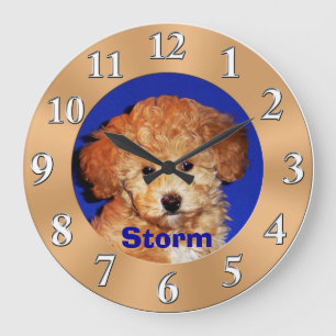 Foto-Uhr mit IHREM Namen und Bild Große Wanduhr