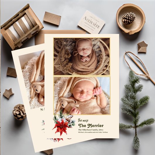 Foto umso leichter die Geburt Feiertagskarte