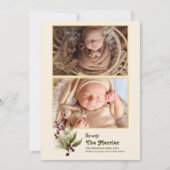 Foto umso leichter die Geburt Feiertagskarte (Vorderseite)