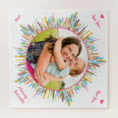 Foto und Abstrakte Kunst - Sondertext Puzzle (Horizontal)