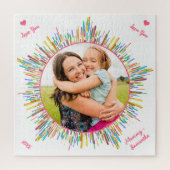 Foto und Abstrakte Kunst - Sondertext Puzzle (Vertikal)