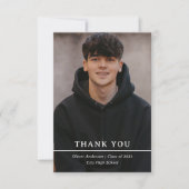Foto und einfacher Text | Klasse 2023 Dankeskarte (Vorderseite)