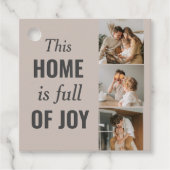 Foto und Familienangebot für moderne Paare Geschenkanhänger (Vorderseite)