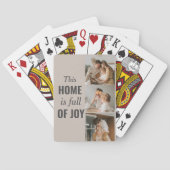 Foto und Familienangebot für moderne Paare Spielkarten (Rückseite)