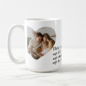 Foto- und Familienpreisgeschenk für moderne Paare Kaffeetasse (Links)