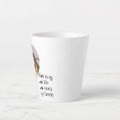 Foto- und Familienpreisgeschenk für moderne Paare Milchtasse (Vorderseite)