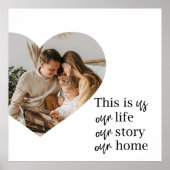 Foto- und Familienpreisgeschenk für moderne Paare Poster (Vorne)