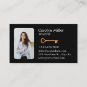 Foto- und Goldschlüssel für den Kunden Visitenkarte (Vorderseite)